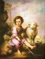 shepherd boy with lamb pet kids